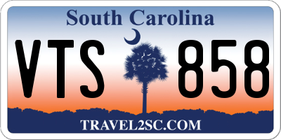 SC license plate VTS858