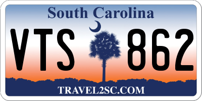 SC license plate VTS862