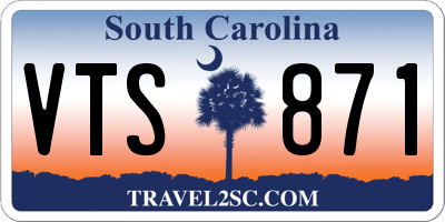 SC license plate VTS871