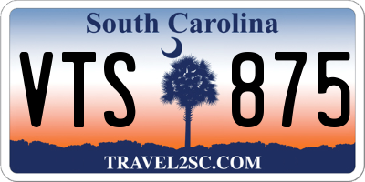 SC license plate VTS875