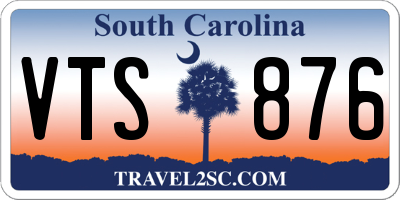 SC license plate VTS876