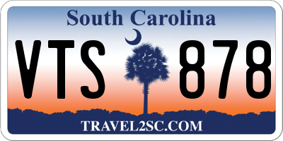 SC license plate VTS878