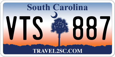 SC license plate VTS887