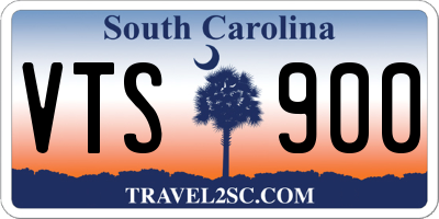 SC license plate VTS900