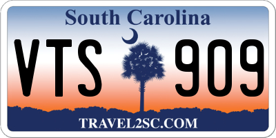 SC license plate VTS909