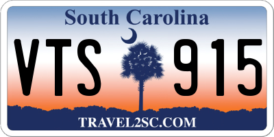 SC license plate VTS915