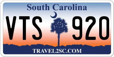 SC license plate VTS920
