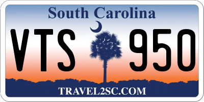 SC license plate VTS950