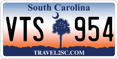 SC license plate VTS954