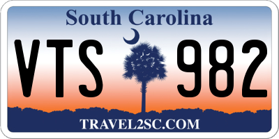 SC license plate VTS982