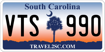 SC license plate VTS990