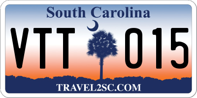 SC license plate VTT015