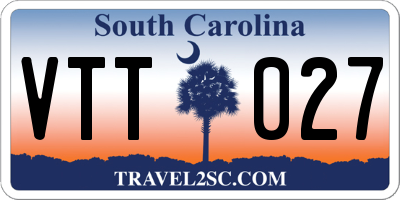 SC license plate VTT027