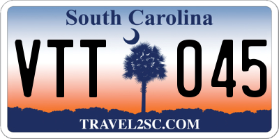 SC license plate VTT045