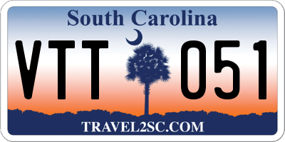 SC license plate VTT051