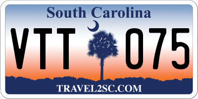 SC license plate VTT075
