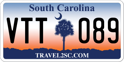 SC license plate VTT089