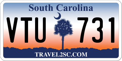 SC license plate VTU731