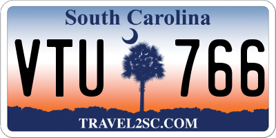 SC license plate VTU766