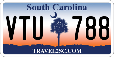 SC license plate VTU788