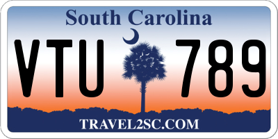SC license plate VTU789