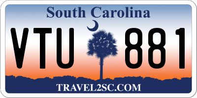 SC license plate VTU881