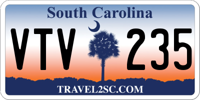 SC license plate VTV235