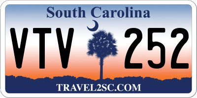 SC license plate VTV252