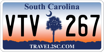 SC license plate VTV267