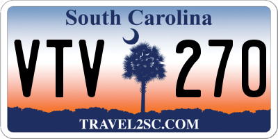 SC license plate VTV270