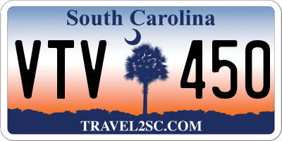 SC license plate VTV450