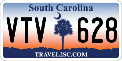SC license plate VTV628