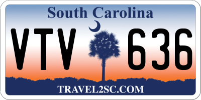 SC license plate VTV636