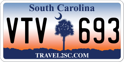 SC license plate VTV693