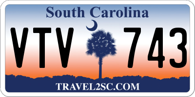 SC license plate VTV743
