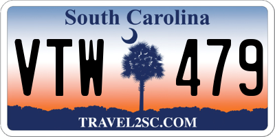 SC license plate VTW479