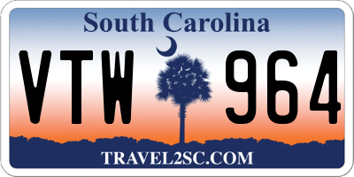 SC license plate VTW964