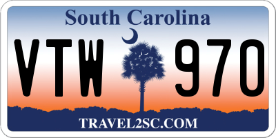 SC license plate VTW970