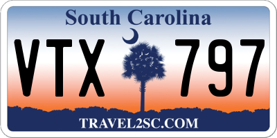 SC license plate VTX797
