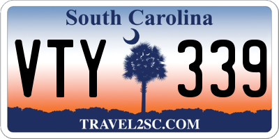 SC license plate VTY339