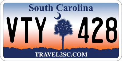 SC license plate VTY428