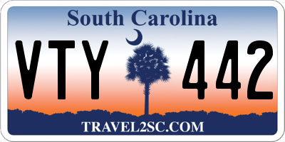 SC license plate VTY442