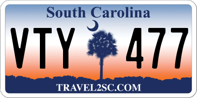 SC license plate VTY477