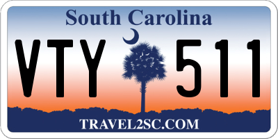 SC license plate VTY511
