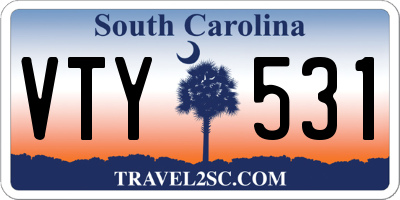 SC license plate VTY531
