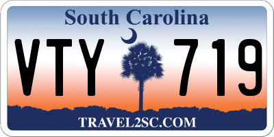 SC license plate VTY719