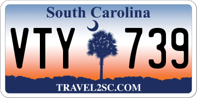SC license plate VTY739