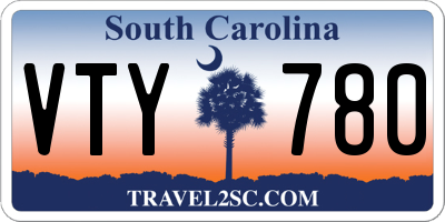 SC license plate VTY780