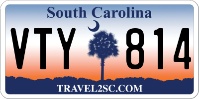 SC license plate VTY814