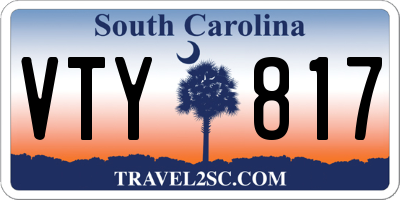 SC license plate VTY817